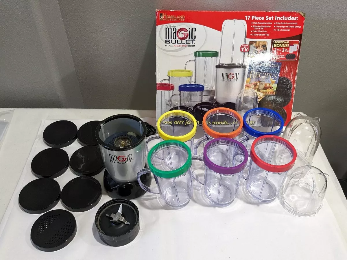 THE ORIGINAL MAGIC BULLET BY HOMELAND HOUSEWARES BLENDER SET SHAKES  Smoothies