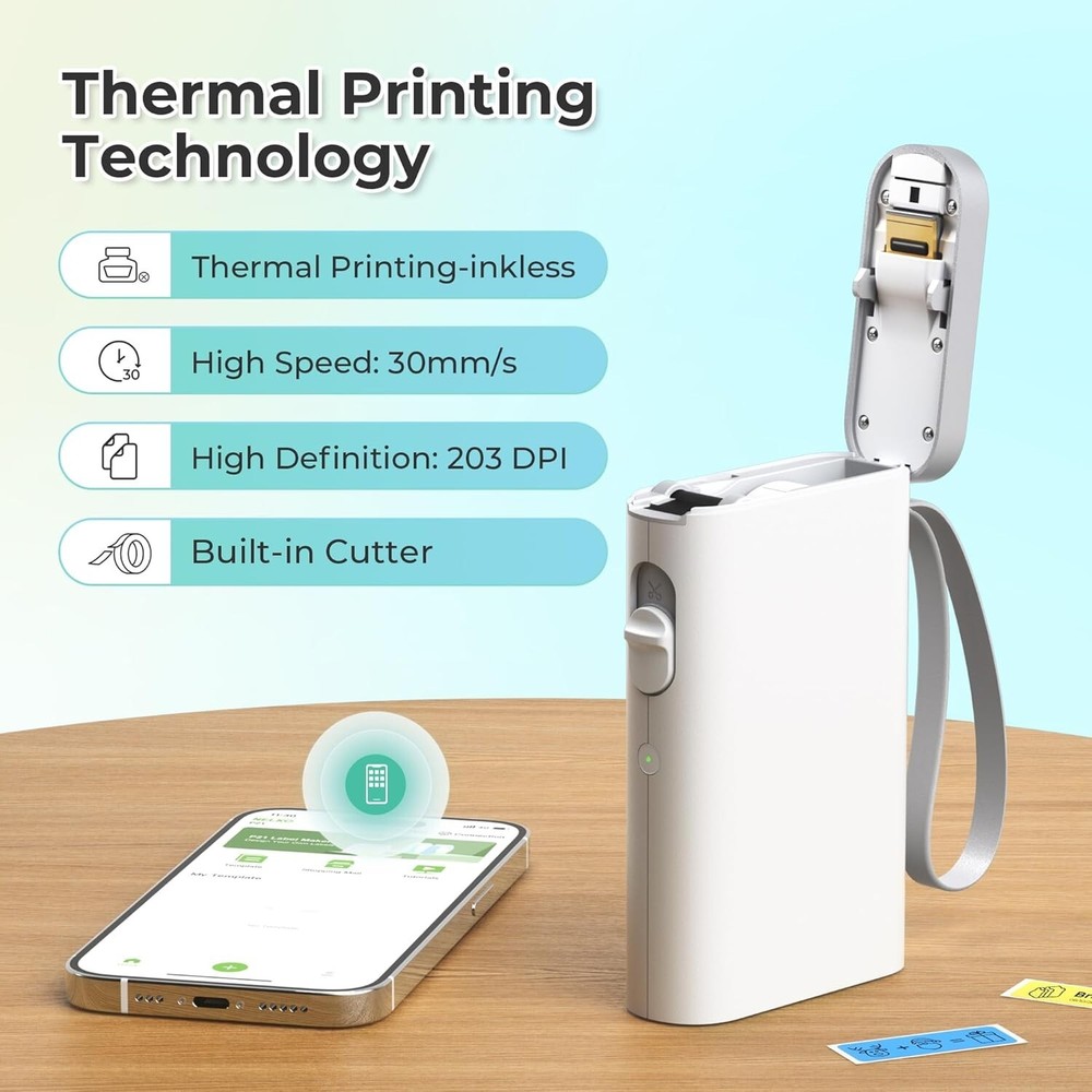 Bluetooth Label Maker Machine P21 with Tape for Home & Office Organization Bluetooth Label Maker Machine P21 with Tape for Home & Office Organization