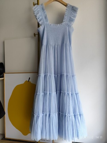 NWOT Hill House The Tulle Ellie Nap Dress Powder Blue Tulle XXL - Picture 5 of 13