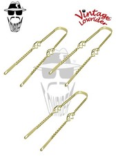 3 Vintage Lowrider 26" Double Square TWISTED CAGE Fender Brace Gold Bicycle.