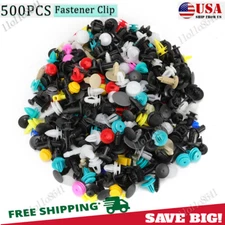 Bodywork Bolt Push Pry Rivets Pin Clip Retainer Fastener Push Rivet Pins 500 Set