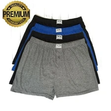 Ultra Men 100% Soft Stretch Premium Cotton Jersey Knit Boxer Trunk Underwear