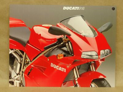 DUCATI 916 本国版・初期カタログ【超希少】SBKケース入り Vintage NOS New Ducati 916 Superbike Motorcycle Factory Spec Sheet