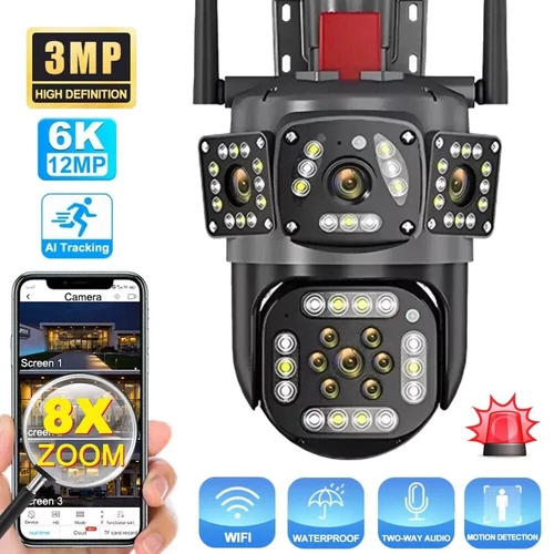 12MP WLAN Überwachungskamera Kabellos Outdoor IP Kamera Nachtsicht 8X Zoom` - Bild 2 von 23