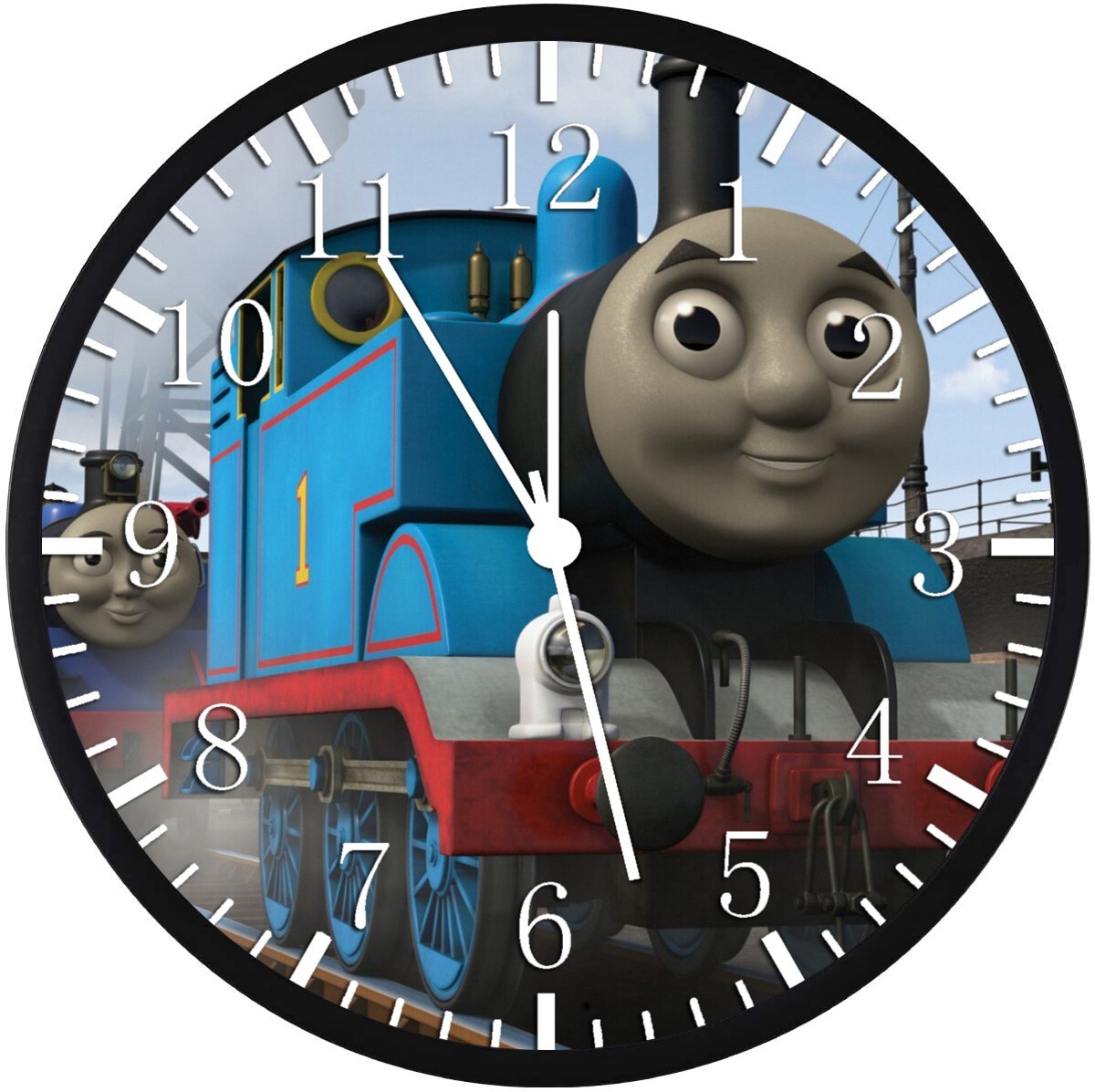 Thomas Train Wall Clock 12" Large Personalized option with adding names W365