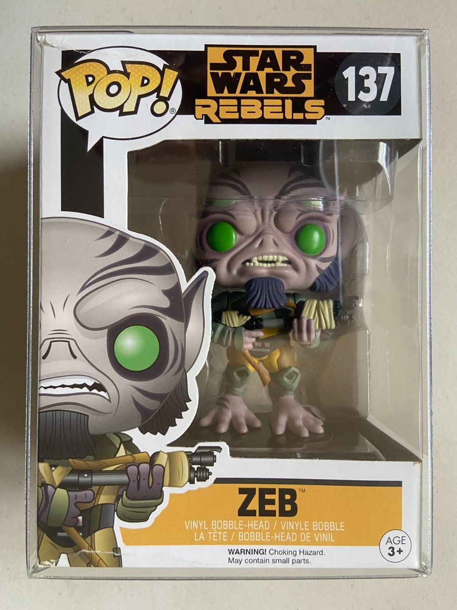 Funko Pop Star Wars Rebels Zeb #137 Vaulted Retired Garazeb