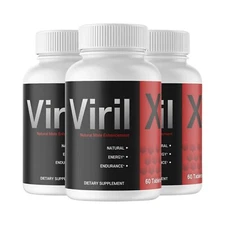 3-Pack Viril X All Natural Formula Dietary Supplement - 180 Capsules