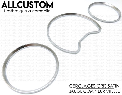 ANNEAUX CERCLAGES JAUGE COMPTEUR CADRAN pour MERCEDES W210 95-00 CLASSE E 55 AMG - Bild 2 von 3