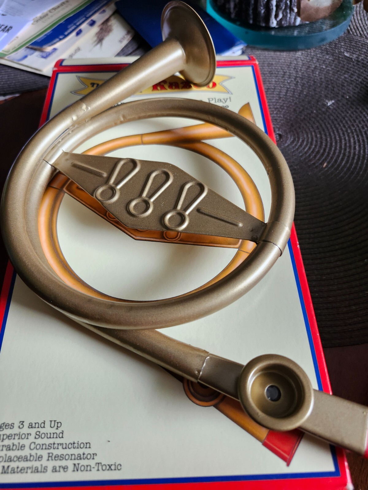 "Original American Kazoo" French Horn Metal Kazoo, with Original Box