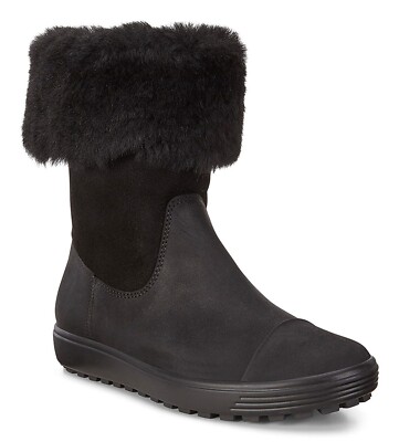 ECCO 162214 Womens Soft 7 Tred Fashion Boot Black Size 35 EU/ 4-4.5 US