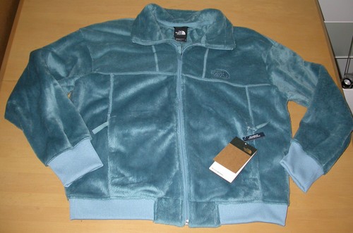 NWT The North Face Osito Lux Jacket Algae Blue Womens Sz L