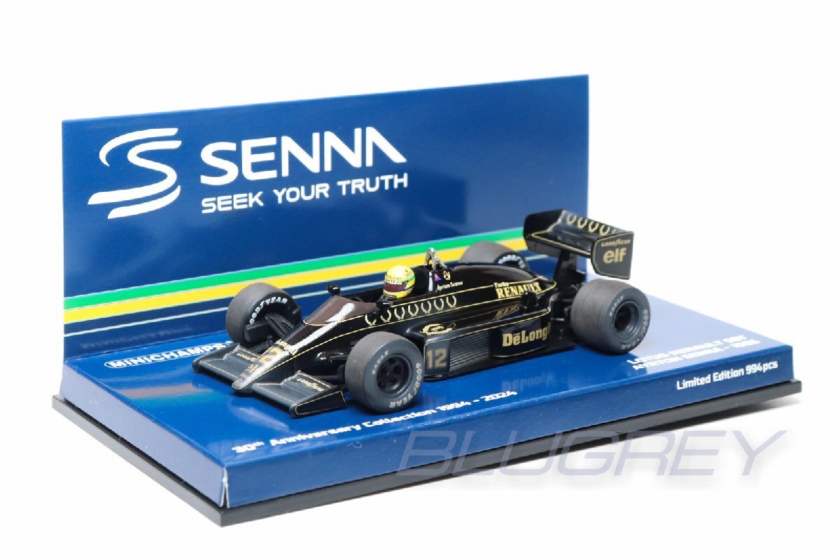 Ayrton Senna Lotus 98T ミニカー 1/43 ミニチャンプス Minichamps 1/43 Lotus F1 98T Renault 1986 12 Ayrton Senna