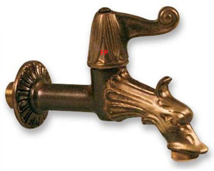 RUBINETTO ARTISTICO PER FONTANE CON PORTAGOMMA, FONTANA 44835