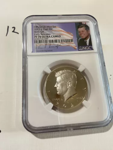 2021-s Kennedy half dollar Birth set NGC PF 70 Ultra Cameo Clad NICE!!!!