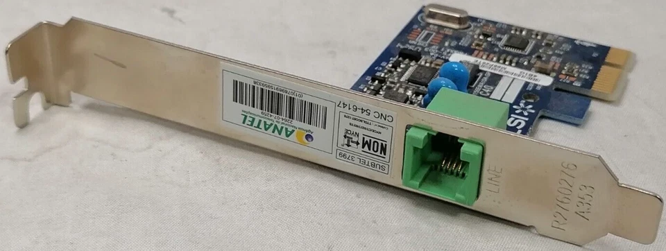 4 LSI Concorde D-1156E 56k PCIe 1x Fax Modem Cards - Image 2 of 4