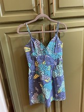 EUC Vintage Lilly Pulitzer Size 4 Dress - Blue Mosaic