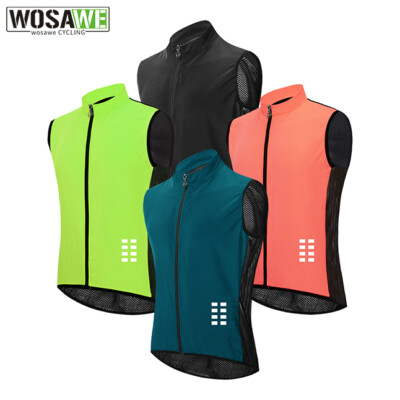 Gilet WOSAWE MTB: Antivento, Riflettente, Leggero – Per Ciclismo, Running E Hiking
