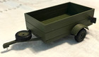 O Scale 5 X 10 Utility Trailer Olive Drab use with Lionel or Mth Model Rr Layout