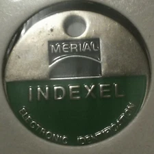 METAL CADDIE TOKEN ♦ ""MERIAL INDEXEL"" Electronic Identification ♦ Uniface