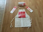 Vintage Child Size Coca-Cola Apron " Enjoy Coca-Cola" 1960’s & 3 Paper Coke Hats