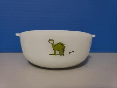 Vintage Anchor Hocking Fire King Milk Glass BC Comics by Johnny Hart.
