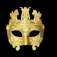 ALL GOLD HERCULES Warrior Egyptian Style masquerade mask Party Mask for men