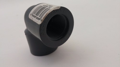 Gray PVC Schedule 80 1" 3/4" 1/2" in Tee Elbow Bushing Plug Slip/Threaded Cap - Imagen 15 de 25