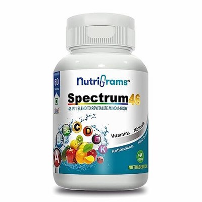 Nutrigrams Spectrum46, Multivitamin Tablets for Men & Women, Blend of 46 Vitamin