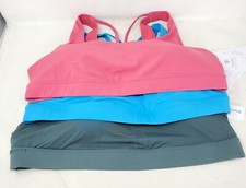 NWT Athleta Exhale Sports Bra TRIO Women's Yoga Pilates 2X 2XL D DD Set/3