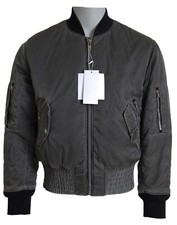 MAISON MARGIELA Jacket Gray Bomber Zipper Poc...