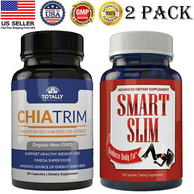 #ad Chia Seed Oil Weight Loss Dietary Supplements Smart Slimming Fat Burner Capsules $53.73