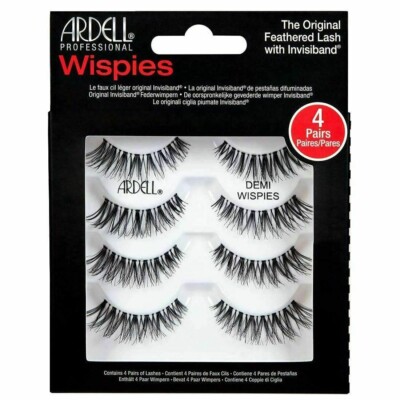 New 4 Pairs Ardell Demi Wispies Natural Multipack False Eyelashes