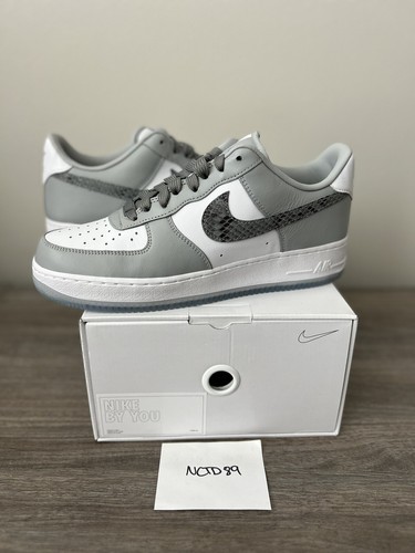 Nike By You Air Force 1 Low Dior Platinum Grey CT3761-991 Men's Size 8.5  Shoes | eBay