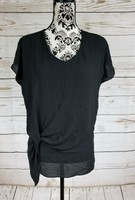 A.n.a. (a Approach) Black Polyester Top Size S A.n.a. (a Approach) Black Polyester Top Size S