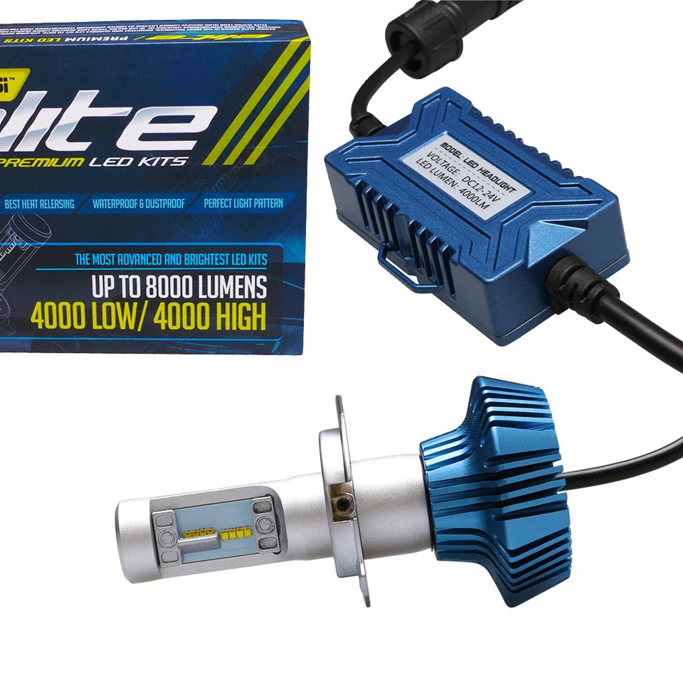 LED Kit Xenon Headlight Kit Hi Low Beam Bulb for Polaris Indy 550 600 Rush  - Image 4 of 4