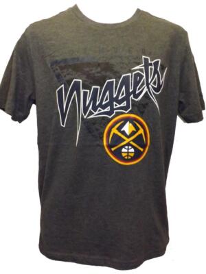 New Denver Nuggets Mens Sizes S-M-L-2XL Gray Majestic Shirt