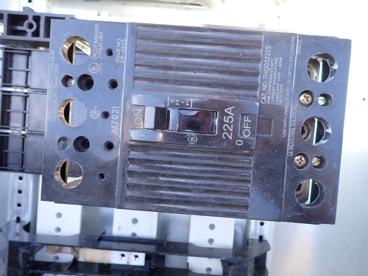New GE AQF3422ABX 225 amp Main Breaker 3 Phase Panel 42Cir 43