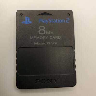 Carte mémoire PS2 originale Sony MagicGate noire SCPH-10020 8 Mo carte  mémoire