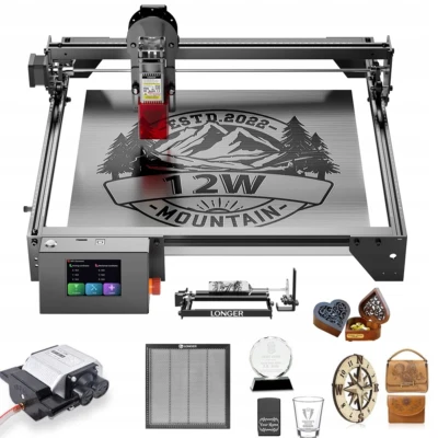 LONGER RAY5 10W + Roller+Air Pump+XL PAD Laser Engraver and Laser Cutter Machine