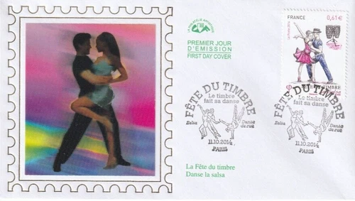 FDC 2014_Envelope 1st day_fdc_silk_Stamp Festival, Salsa. (4904).