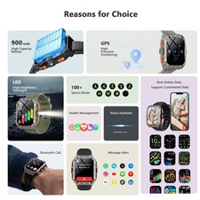 Blackview W80 Pro Rugged Smart Watch Men GPS Sport Tracker  AI Translation Watch 2