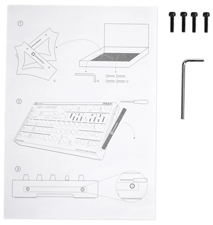 Novation Peak Stand Dual-Angle Aluminium Stand For Peak Desktop Synthesiser - Image 2 of 3