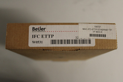 BEIJER 02590C MAC-IFC-ETTP | NEW OPEN BOX | 6 MONTHS WARRANTY | FREE SHIPPING
