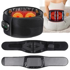Massage Waist Belt Electric Infrared Heated with Back Support Vibration Massager