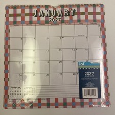 2027 Monthly Calendar Hanging Calendar 11x11 Inch Monthly Wall Calendar .