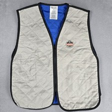 Ergodyne Chill-Its 6665 Vest Mens XL Gray Quilted Evaporative Cooling Workwear