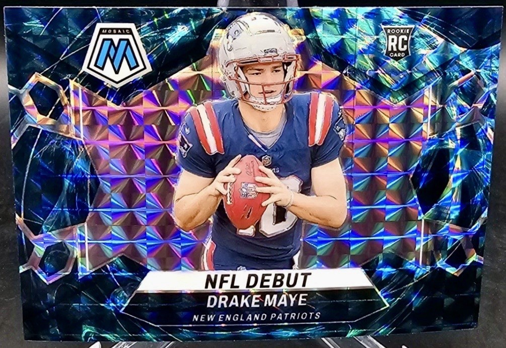 DRAKE MAYE 2024 mosaic #273 Genesis RC Rookie Case Hit PATRIOTS 🔥🔥🔥