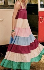 Sézane Eris Striped Maxi Dress | Bohemian EU36