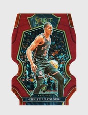 2022 Panini Select -Christian Koloko (RC) Maroon Prizm Die-Cut Rookie /175 #185