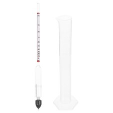 Alcohol Meter Hydrometer with Measuring Cylinder for Liquor Testing